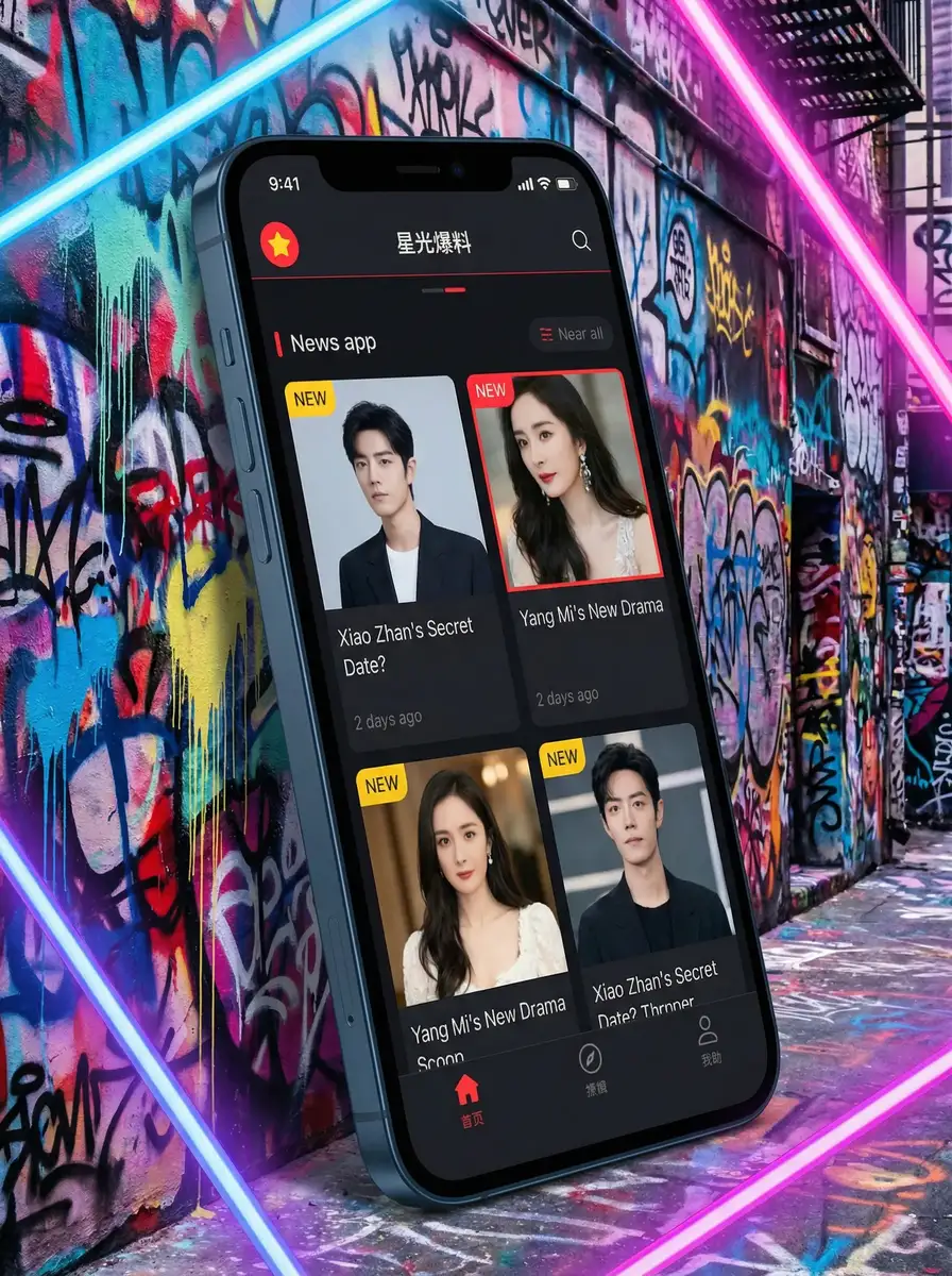 桃子奶盖 po APP界面展示 - 掌上吃瓜神器